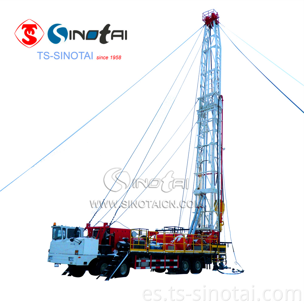 Plataforma de perforación y reacondicionamiento montada en camión API XJ450 ZJ10 para petróleo y gas